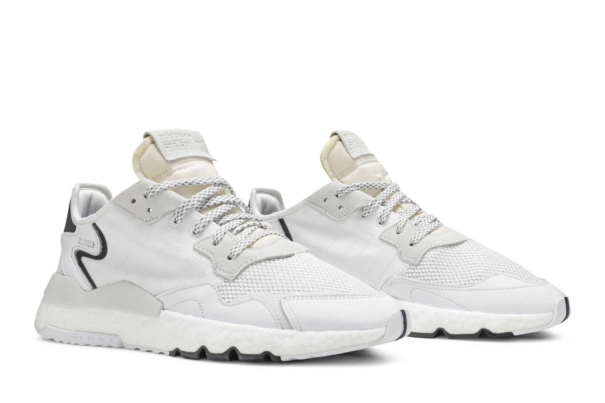 Adidas originals nite jogger trainers white cg595 on sale