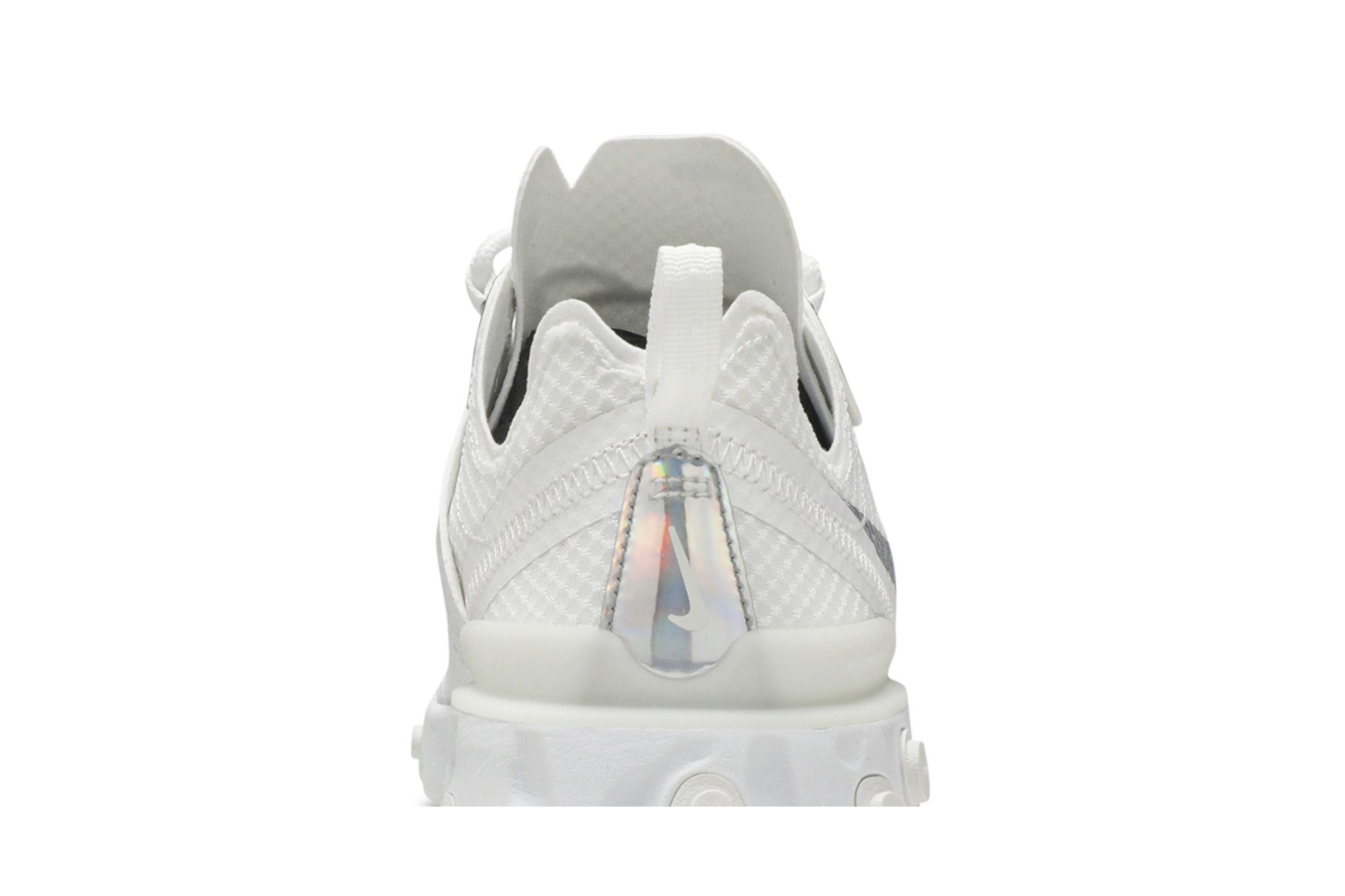 React element 55 women's white iridescent on sale