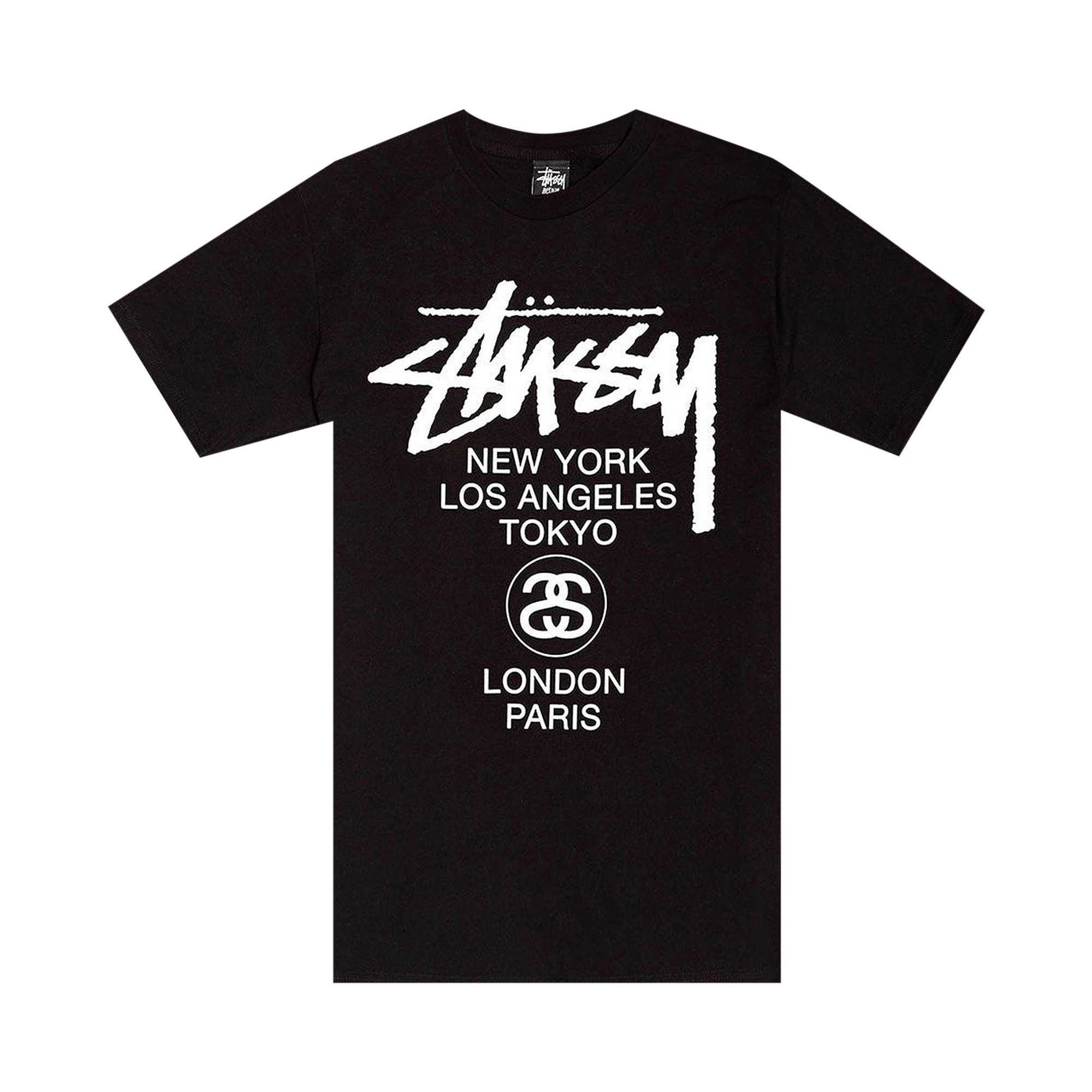 Stussy World Tour Tee 'Black' | GOAT