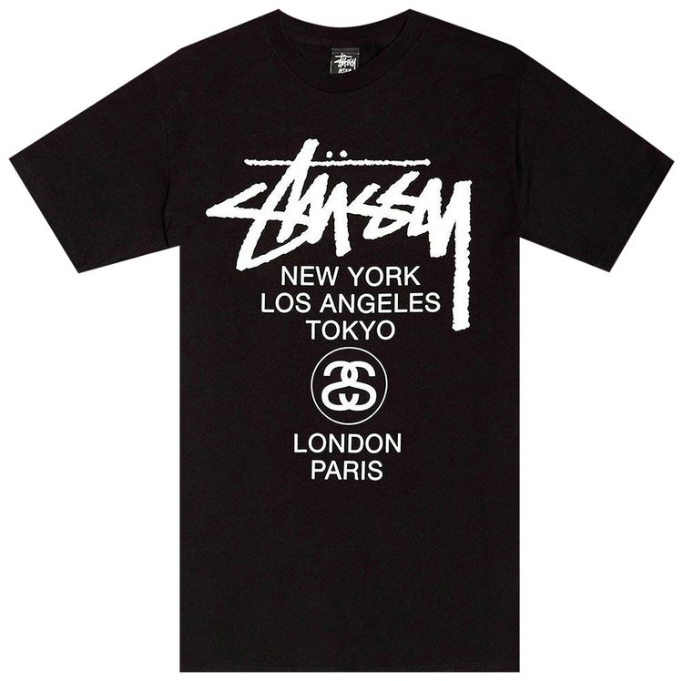 Stussy World Tour Tee Black