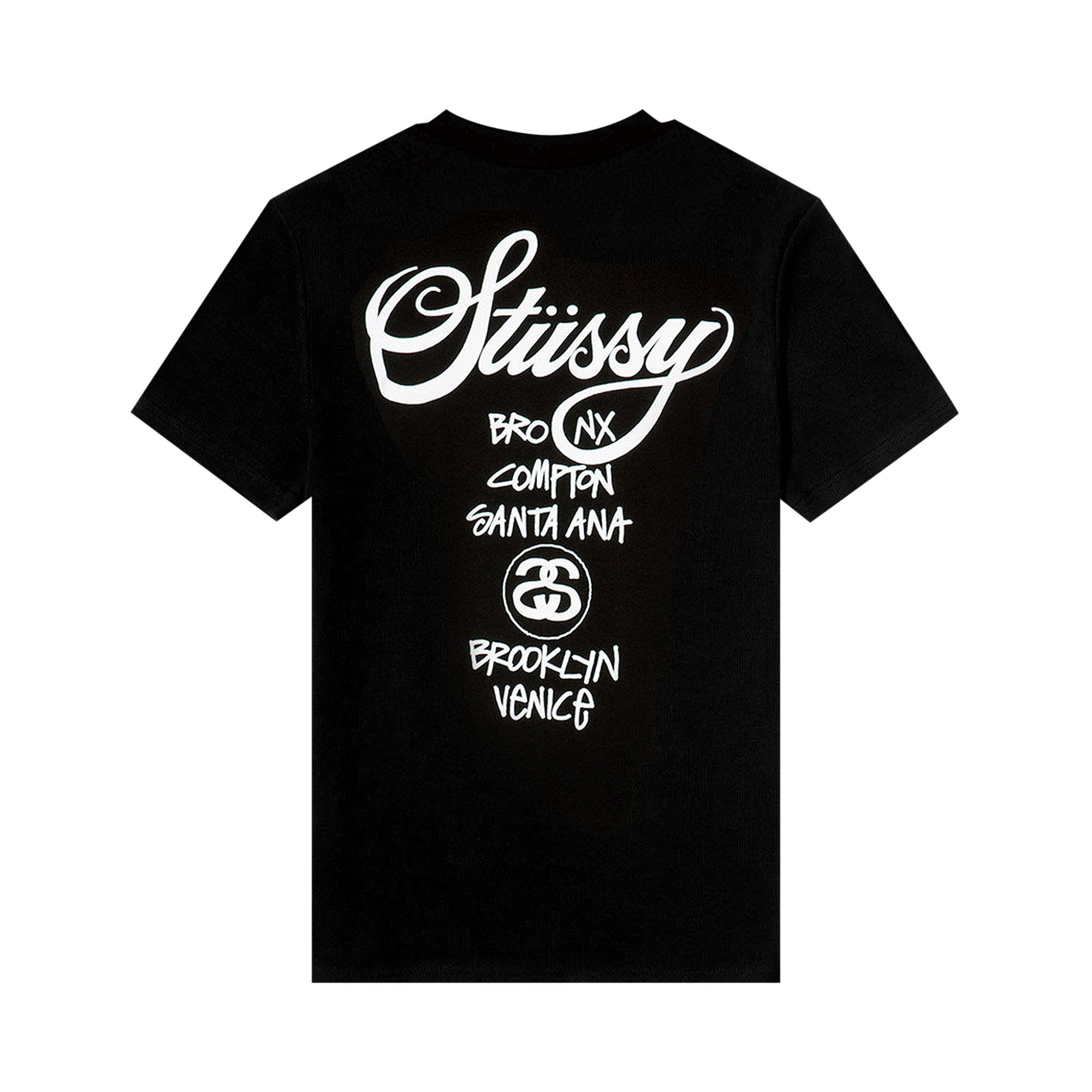 Stüssy ワールドツアー スウェット ブラック M stussy ステューシー WORLD TOUR CREW スウェット M ブラック