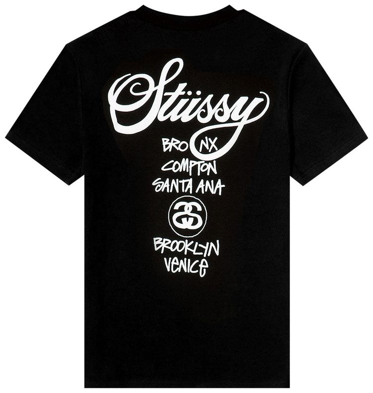 Stussy World Tour Tee Black