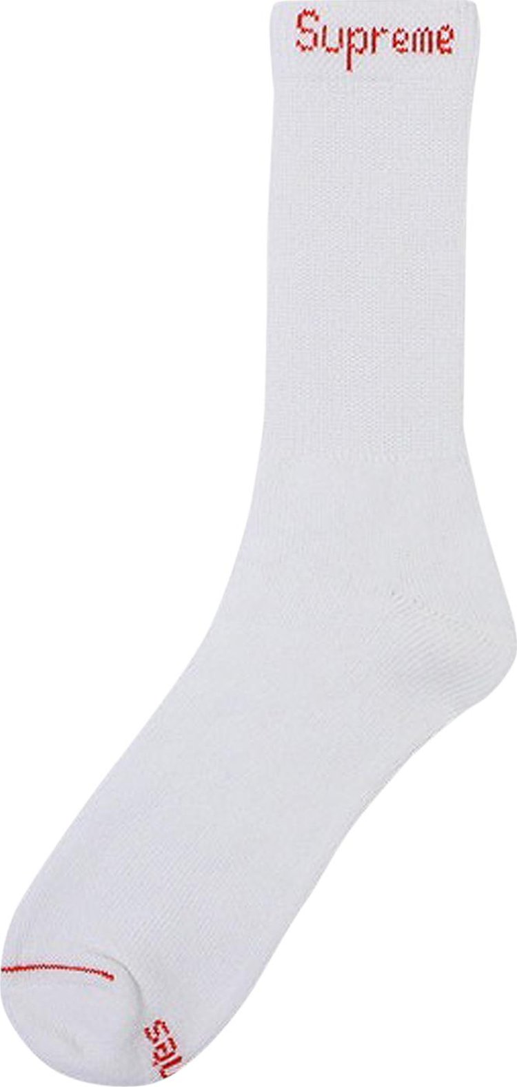Supreme x Hanes Crew Socks (4 Pack) 'White'