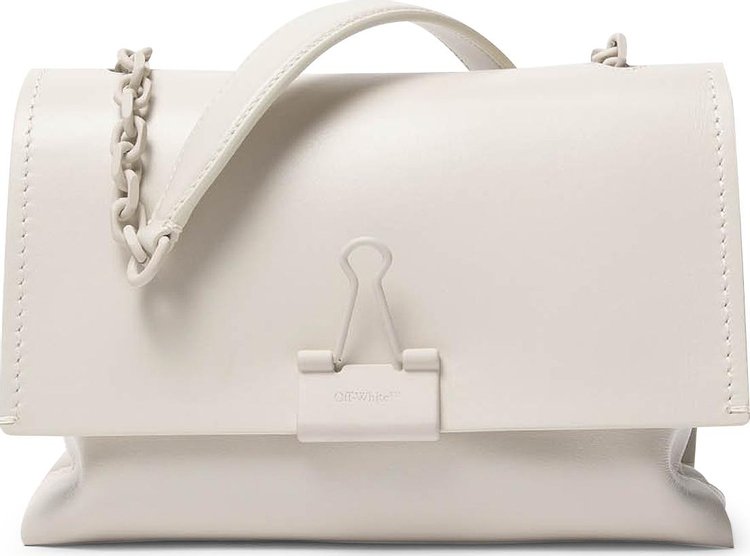 Buy Off-White Soft Medium Binder Clip Bag 'Off White' -  OWNA120S20LEA0010300