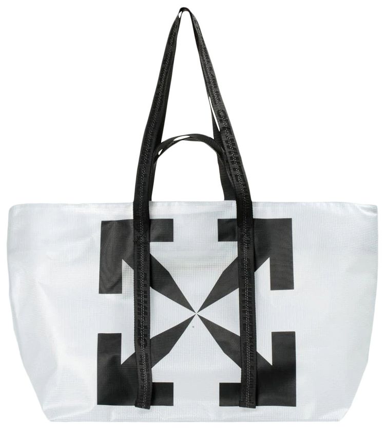 Off White Man Commercial Tote TransparentBlack