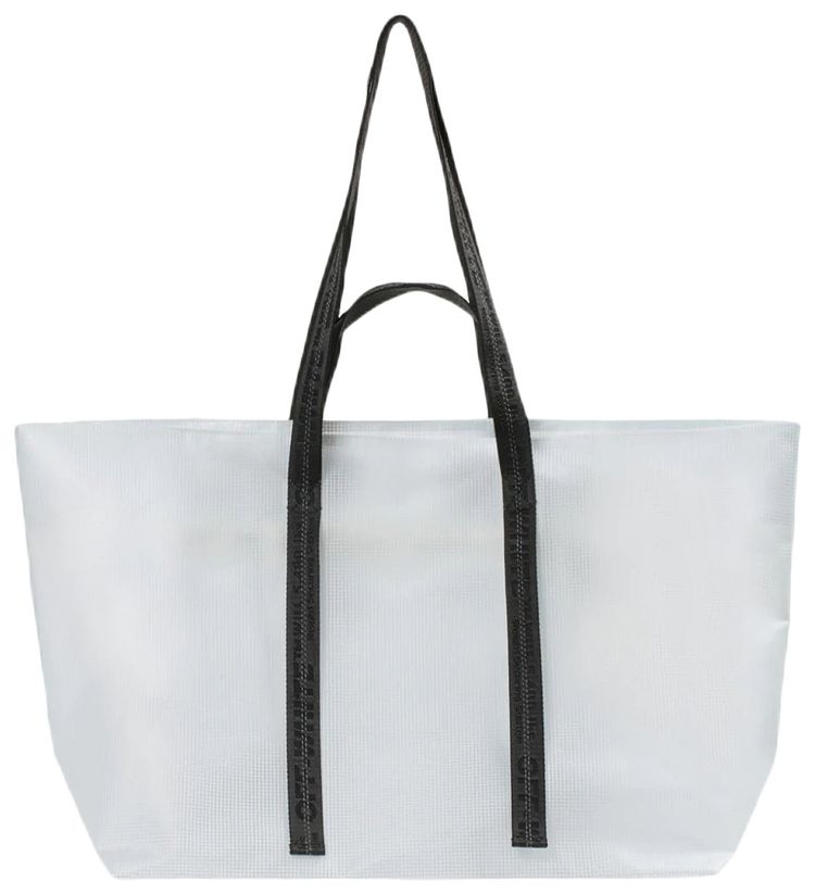 Off White Man Commercial Tote TransparentBlack