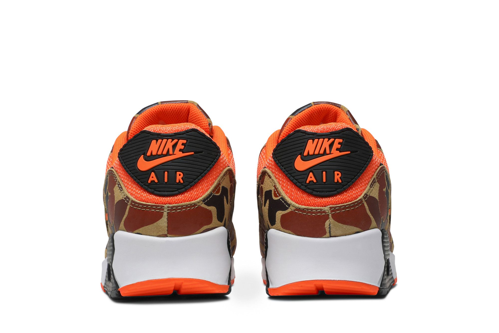 Orange camo sneakers top