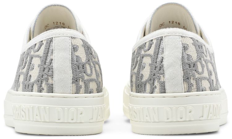 Dior Wmns WalkNDior Embroidered Canvas Low Grey