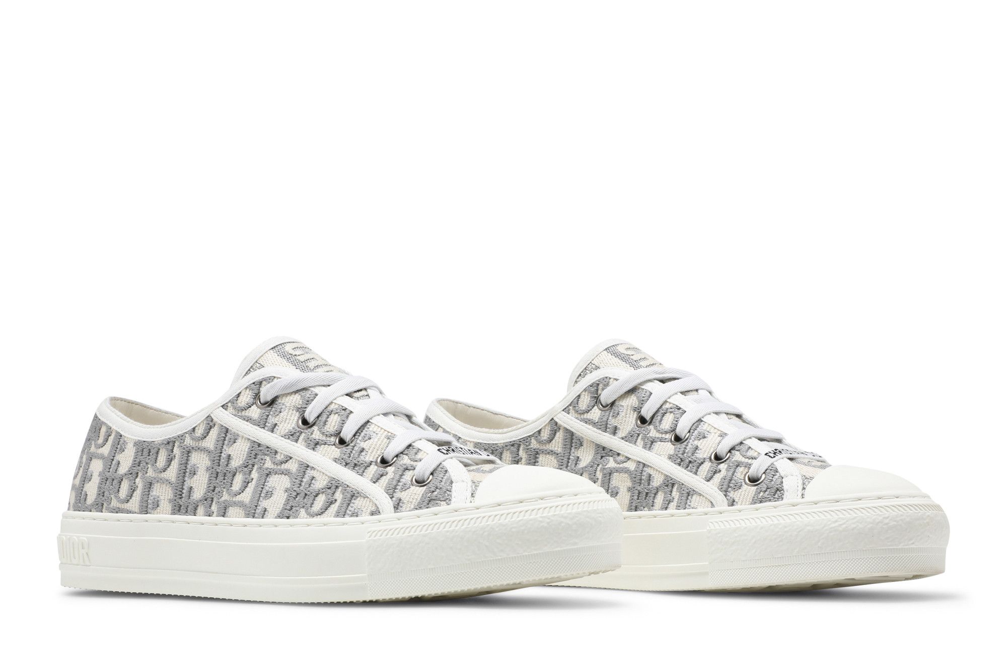 Buy Dior Wmns Walk'N'Dior Embroidered Canvas Low 'Grey