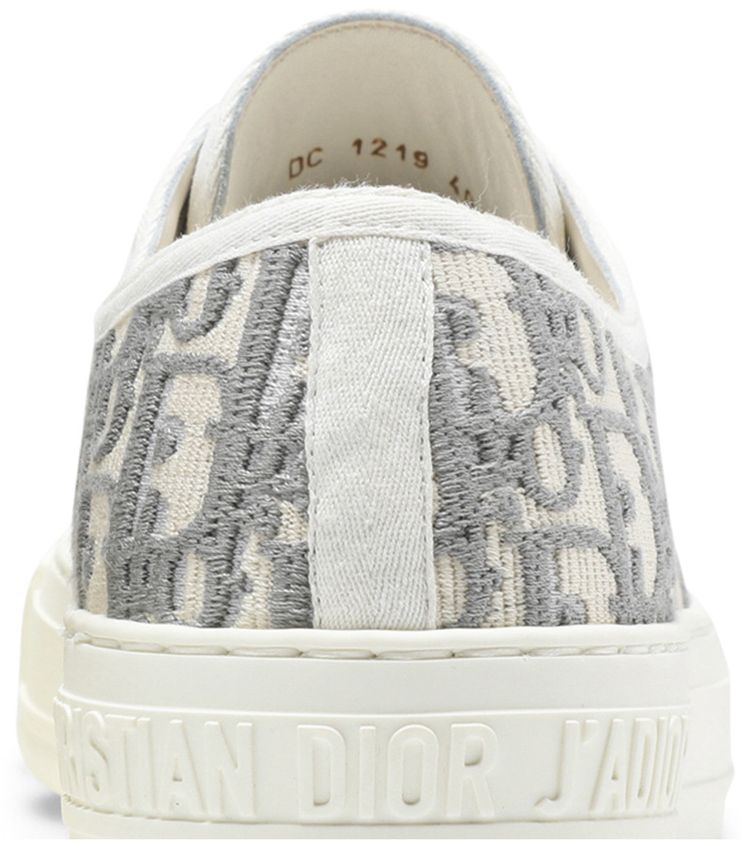 Dior Wmns WalkNDior Embroidered Canvas Low Grey