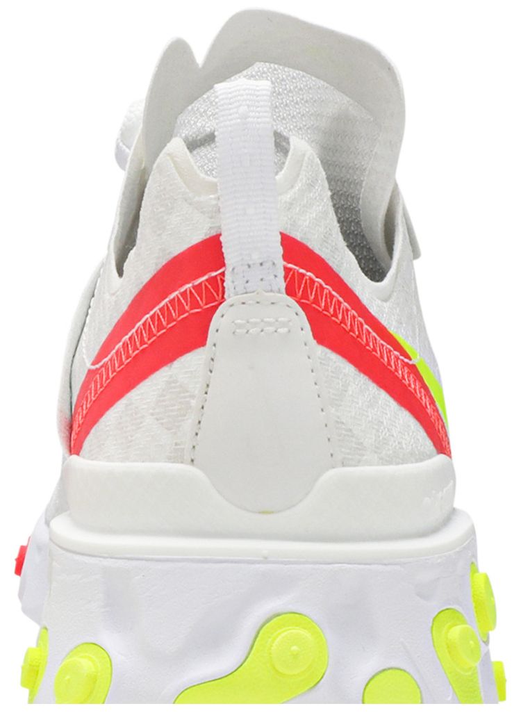 Nike React Element 55 Checkered White Crimson Volt