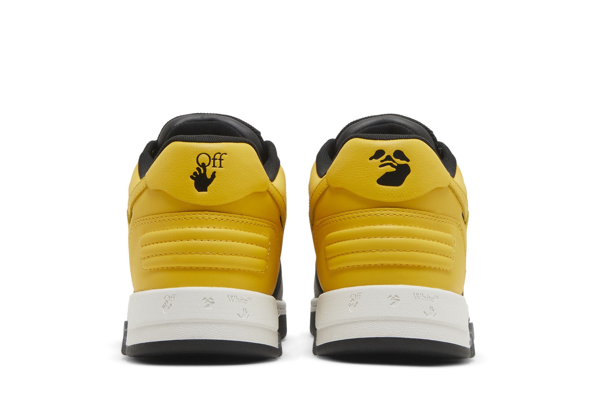 Size 7.0 Off White Out of Office Black Lemon Yellow