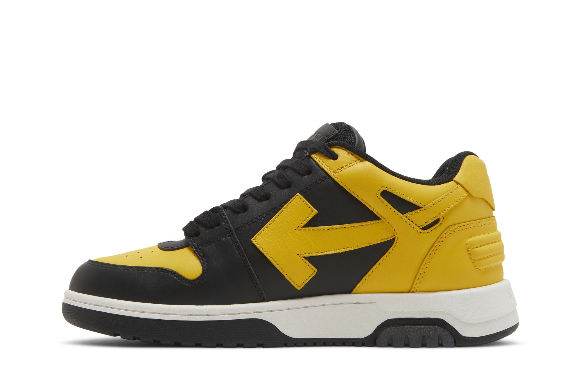 Black and yellow off white shoes store