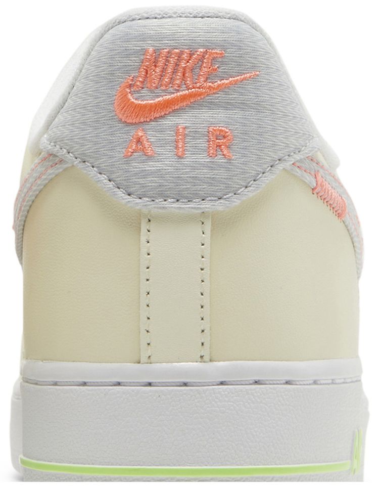 Nike Air Force 1 07 LV8 Just Stitch It   White Shade Green