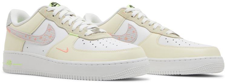 Nike Air Force 1 07 LV8 Just Stitch It   White Shade Green