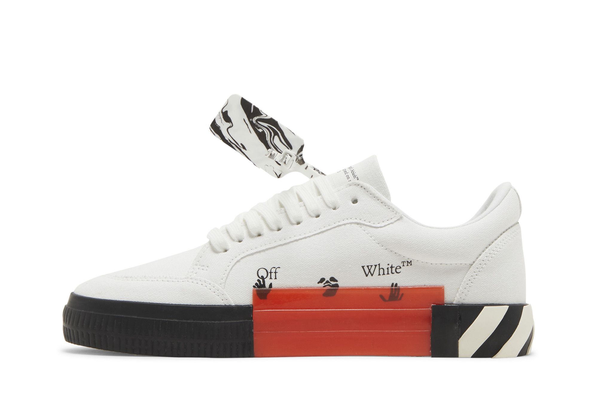 Size 12.0 Off White Vulc Sneaker White Black