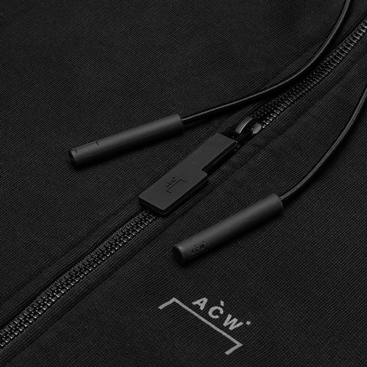 A Cold Wall Logo Zip Hoodie Black