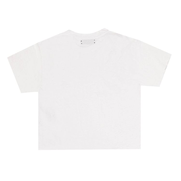 Amiri Slash Detail Short Sleeve T Shirt White