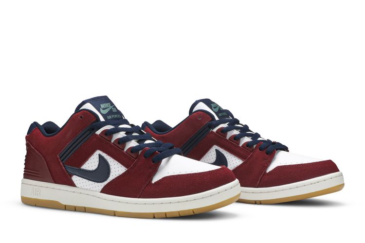 NEW Nike SB Air Force 2 Low Team Red Obsidian AO0300-600 Size 11 Red NIKE SB AIR FORCE II LOW MENS 7.5  main image 3