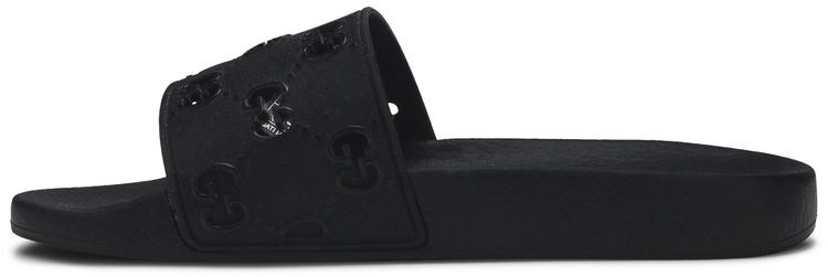 Gucci Rubber GG Slide Black