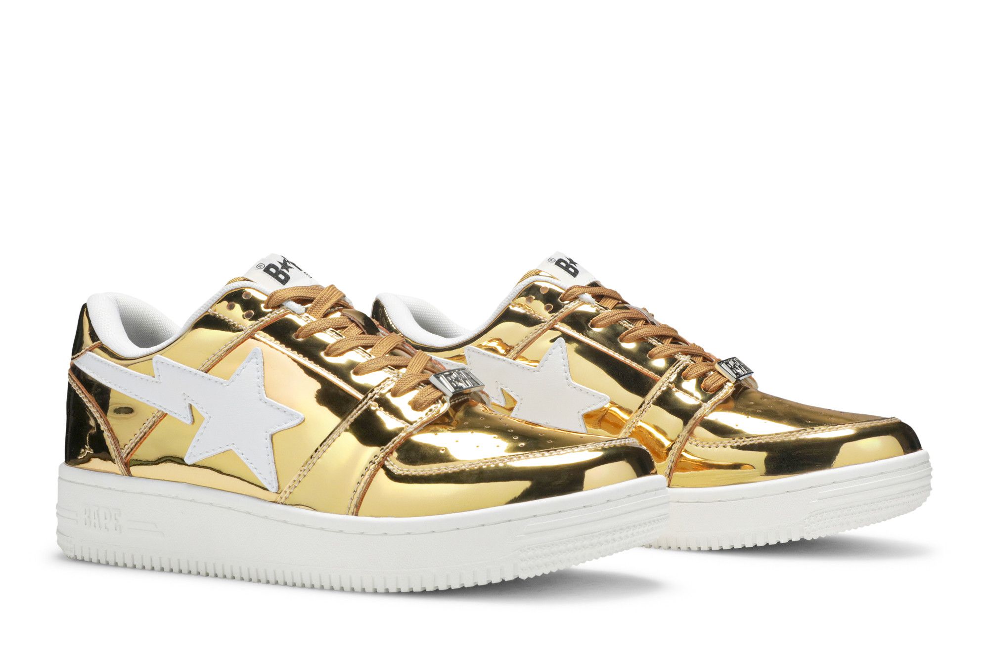 Gold bape shoes 2025
