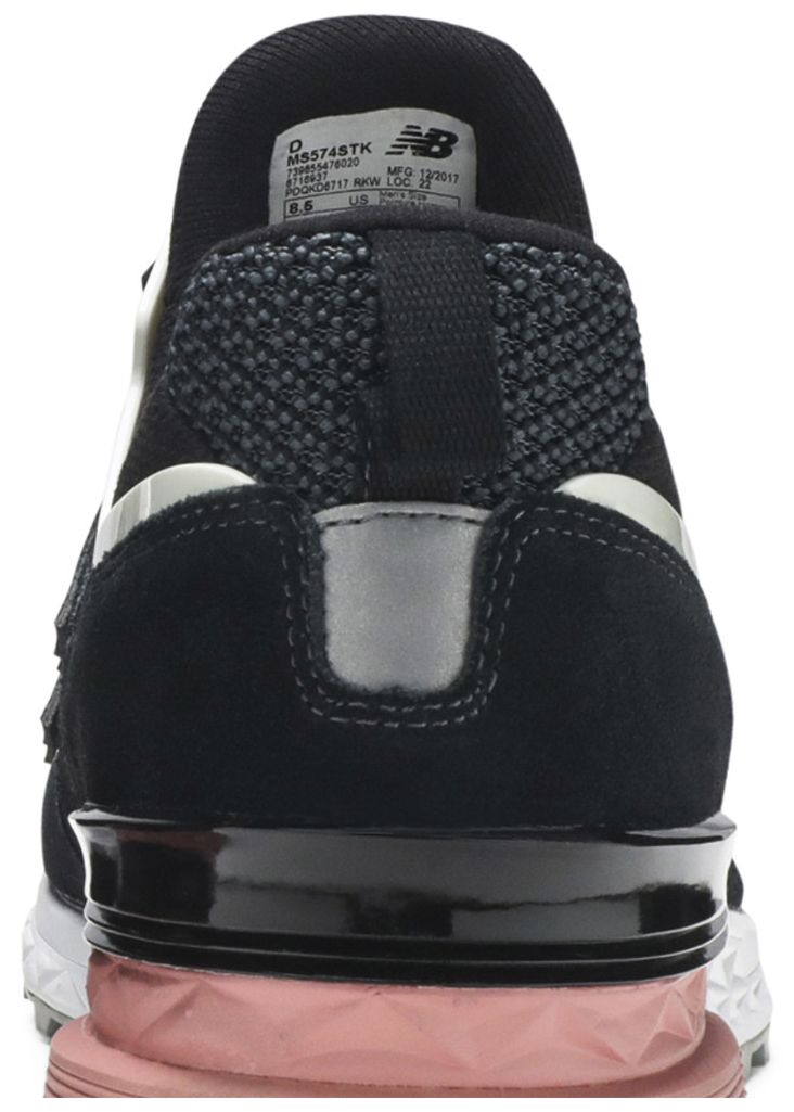 New Balance 574 Black White Pink