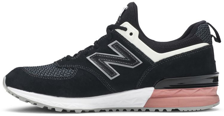 New Balance 574 Black White Pink
