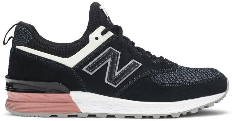 New Balance 574 Black White Pink