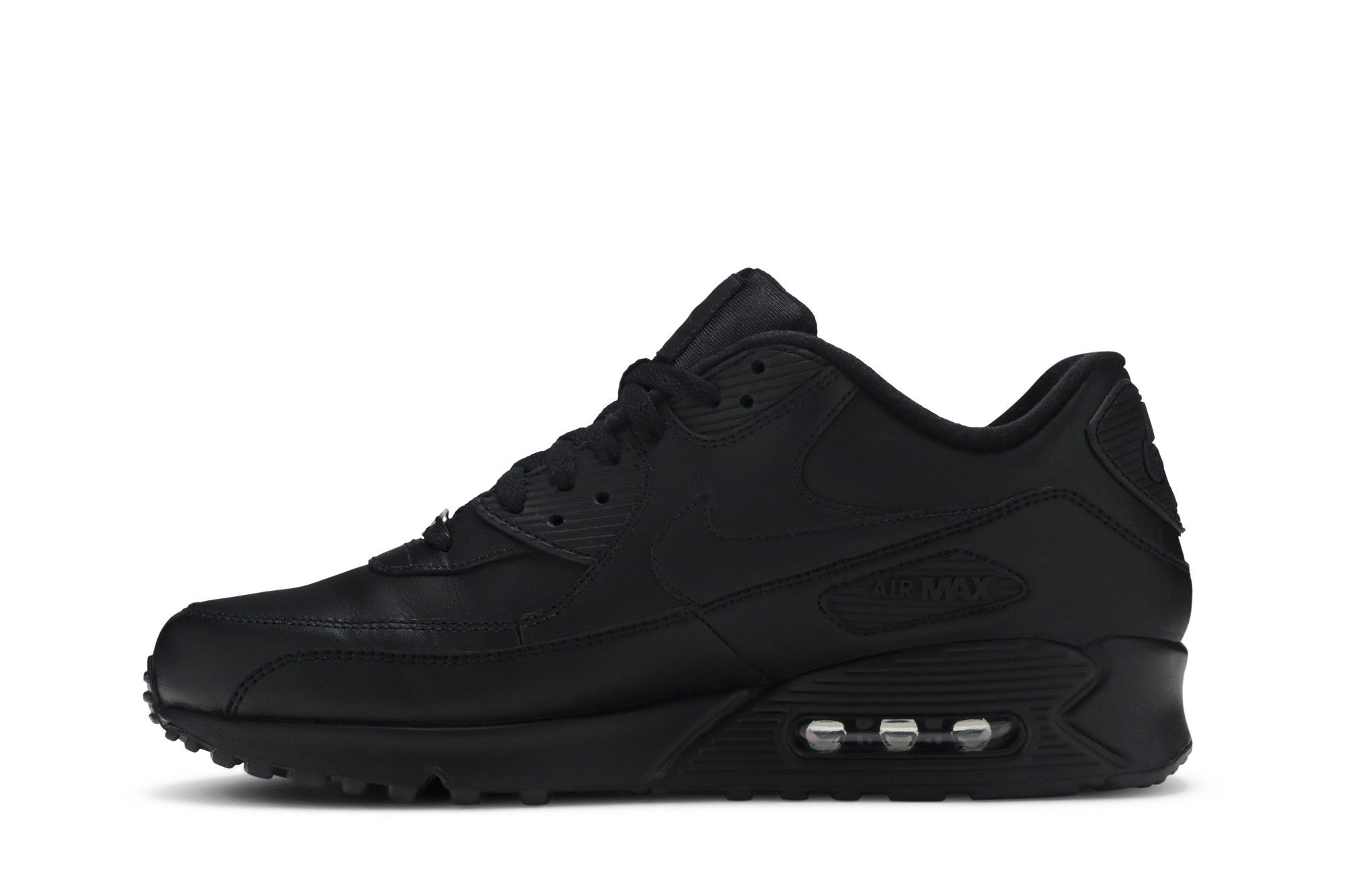 Nike air max 90 leather black womens top