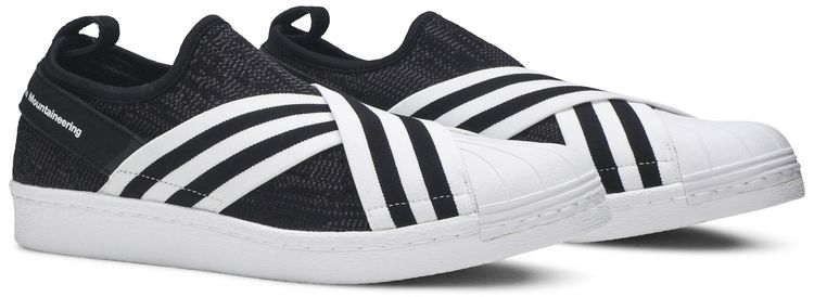 White Mountaineering x adidas Superstar Slip On PK Black White