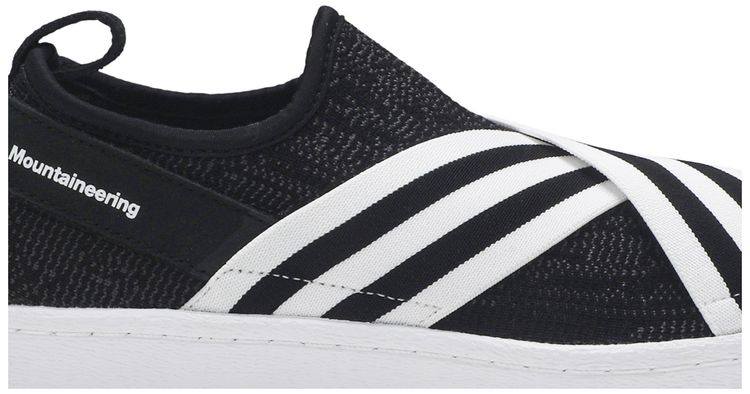 White Mountaineering x adidas Superstar Slip On PK Black White