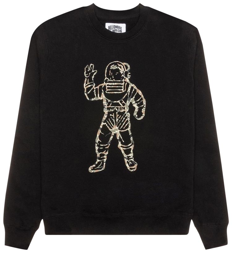 Billionaire Boys Club Camo Astronaut Crewneck Black