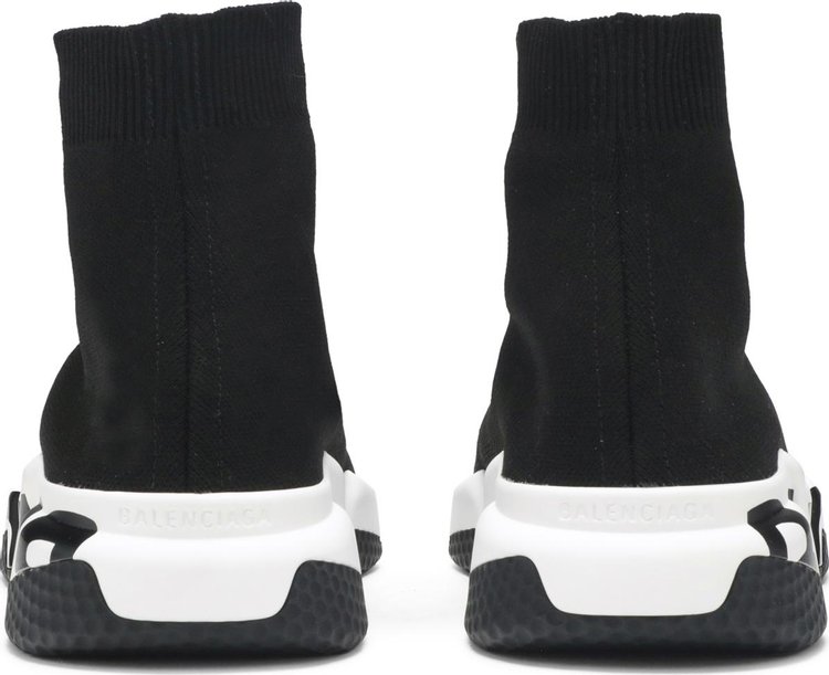 Balenciaga Speed Trainer Graffiti   Black White