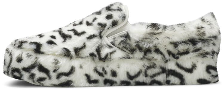 Sandy Liang x Vans Wmns Classic Slip On Platform Fuxxy Leopard