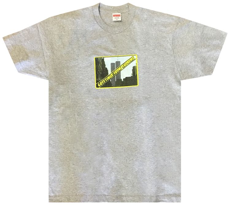Supreme Greetings Tee Heather Grey