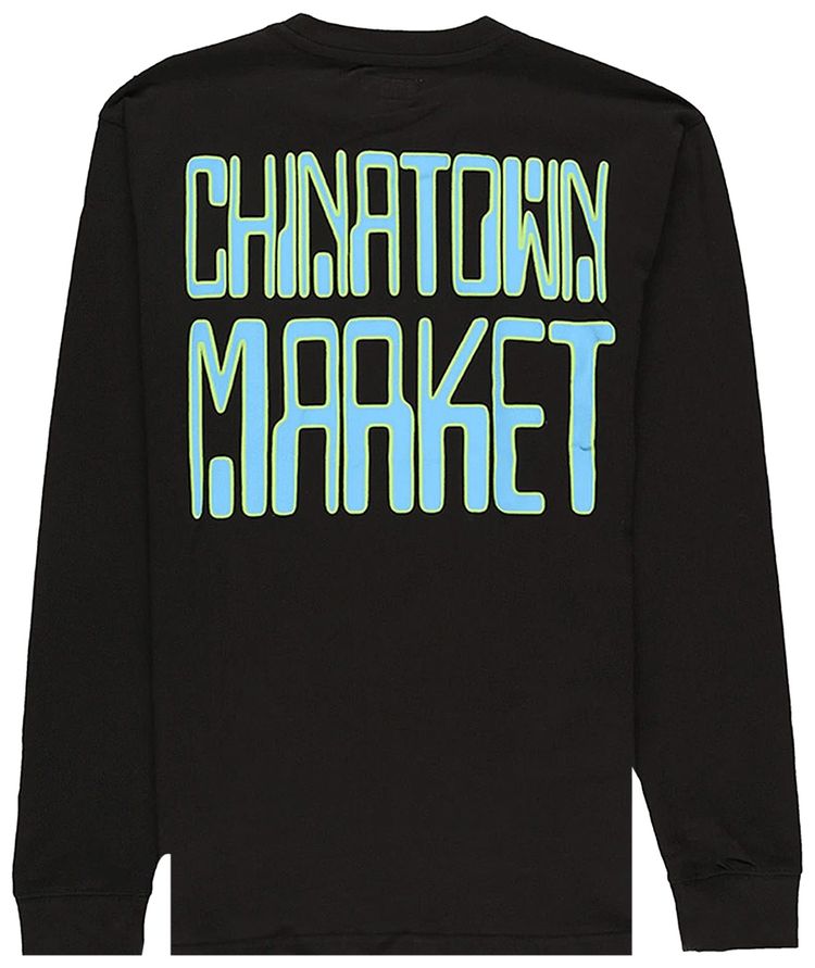 T-shirt Manches Longues Chinatown Market Nascar - Taille Large - Blanc - Édition Limitée