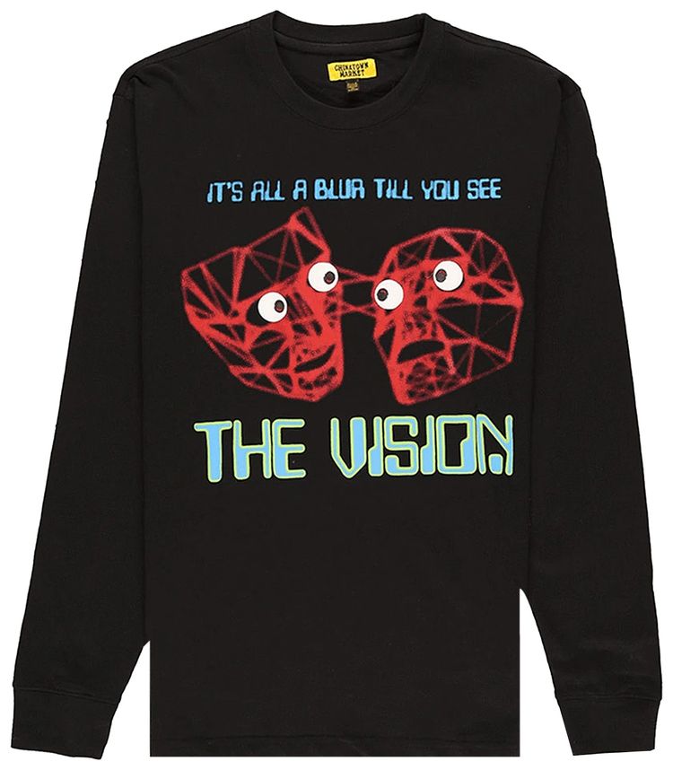 Chinatown Market Vision Long Sleeve Tee Black