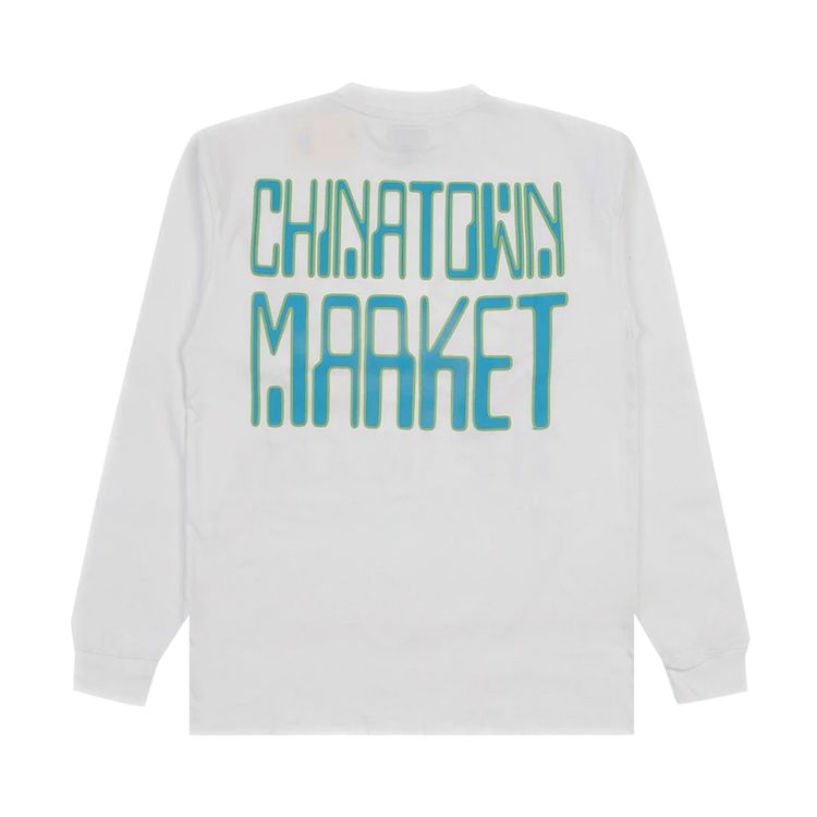Chinatown Market Vision Long Sleeve Tee White