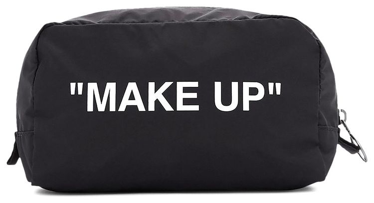 Off White Make Up Pouch Black