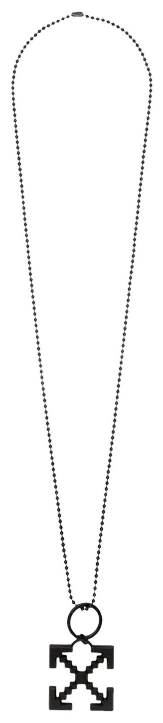 Off White Scaffolding Necklace Black