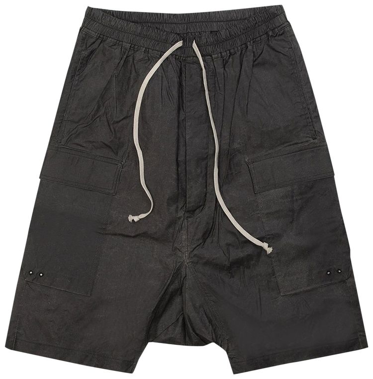 Rick Owens Drawstring Cargo Pods Black