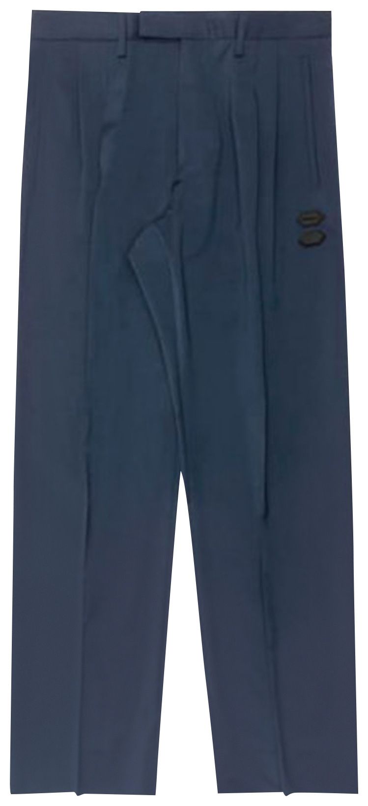 Off White Oversized Suit Trousers Blue