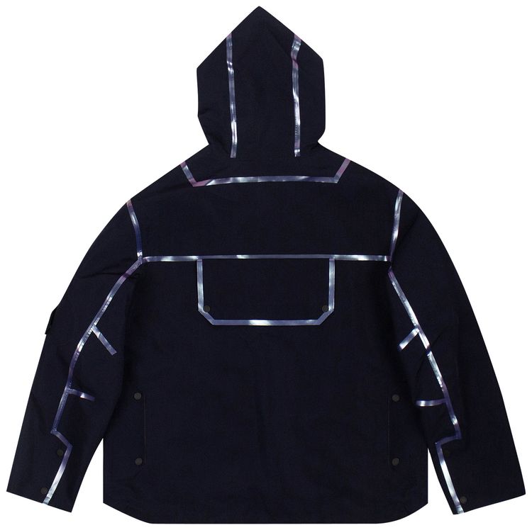 Dior Contrast Lines Saddle Pocket Jacket Navy Blue