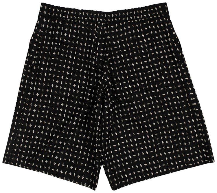 Dior Abstract Print Shorts Black