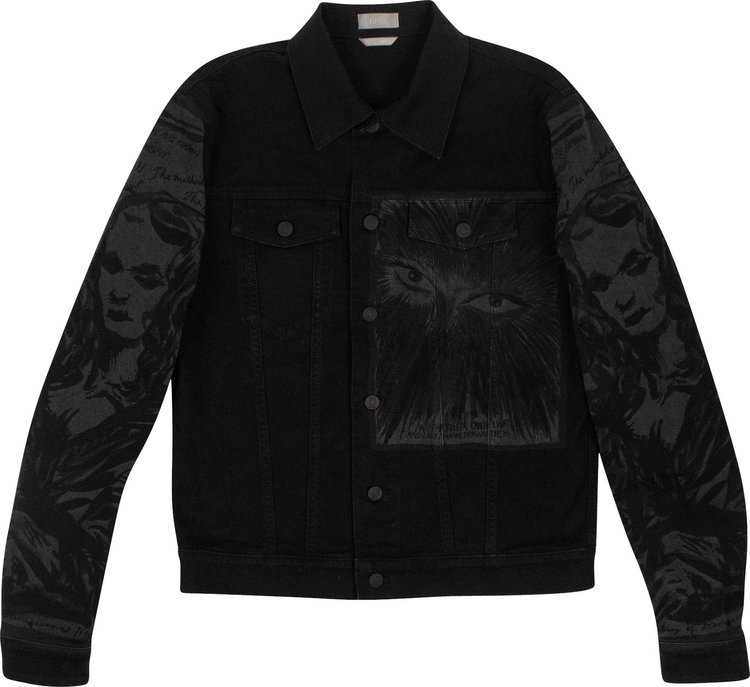 Buy Dior x Raymond Pettibon Mona Lisa Denim Jacket 'Black ...