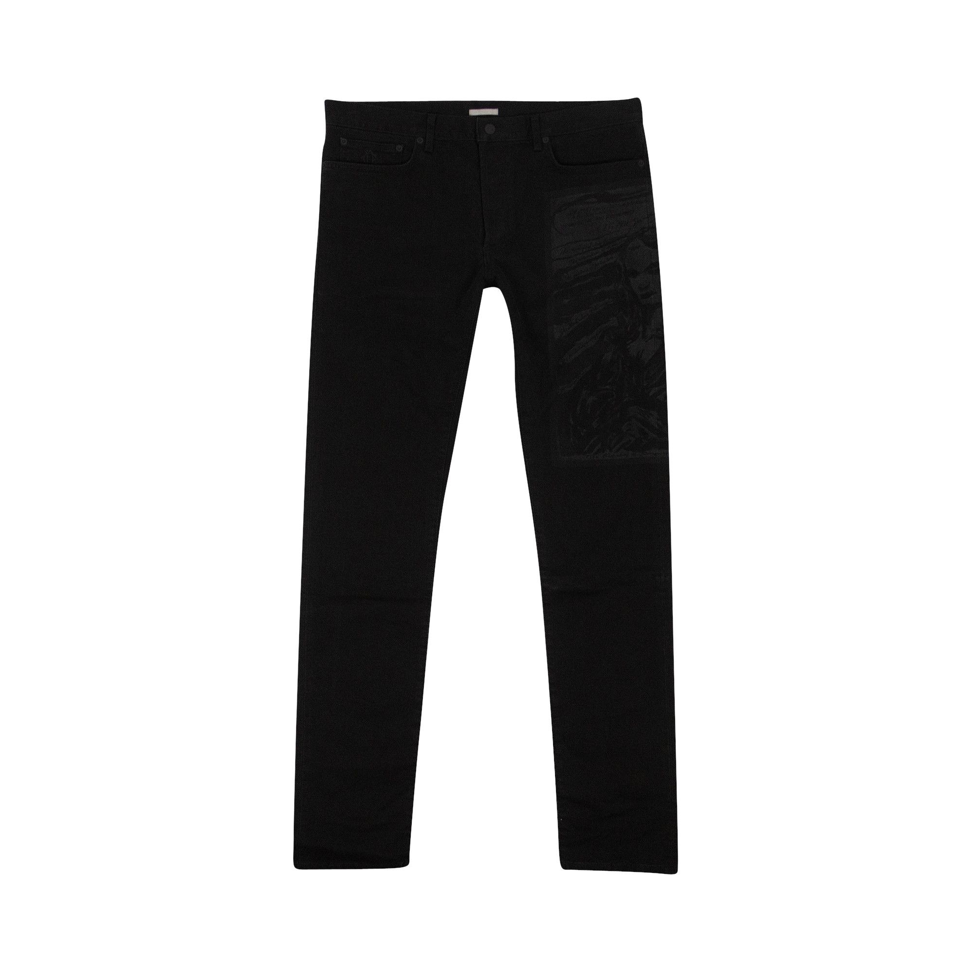 Buy Dior x Raymond Pettibon Mona Lisa Skinny Jeans 'Black