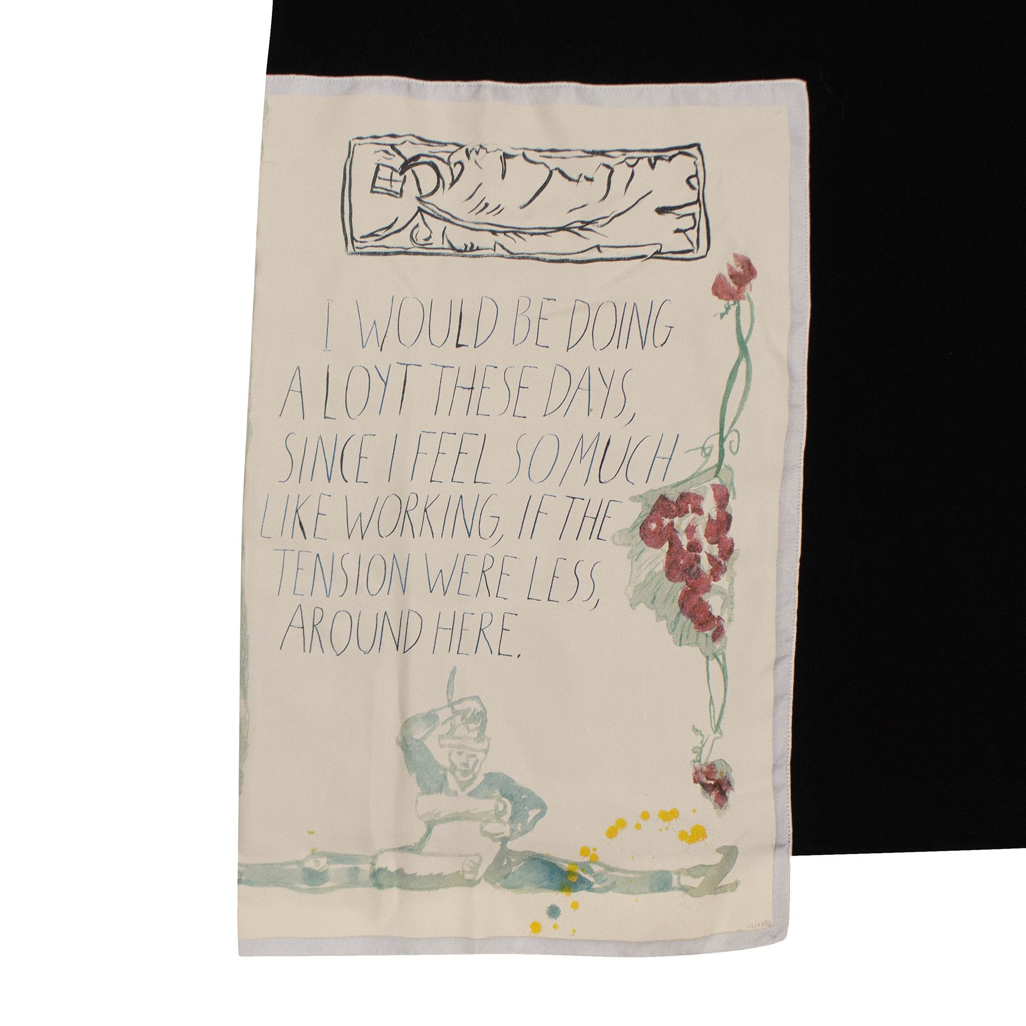 Buy Dior x Raymond Pettibon Floral Patch T-Shirt 'Black