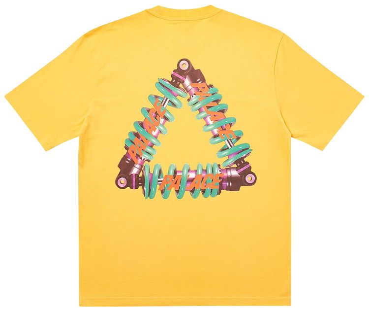 Palace Tri Pumping T Shirt Yellow