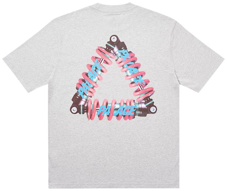 Palace Tri Pumping T Shirt Grey Marl