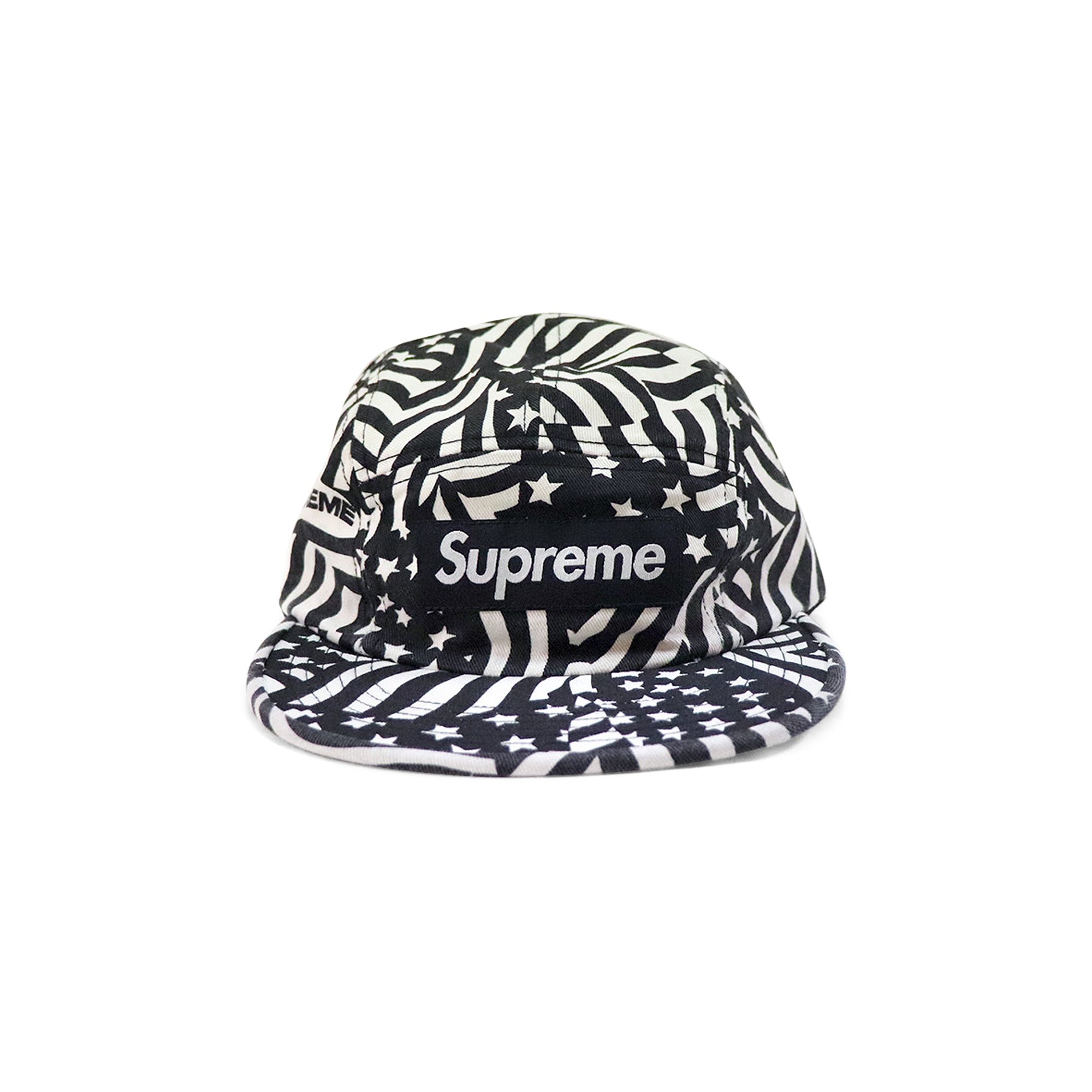 Supreme Washed Chino Twill Cap 'Black Flags'